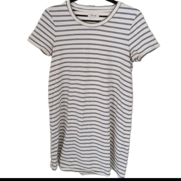 Madewell Dresses & Skirts - Madewell Gray/Cream Cotton Dress Small